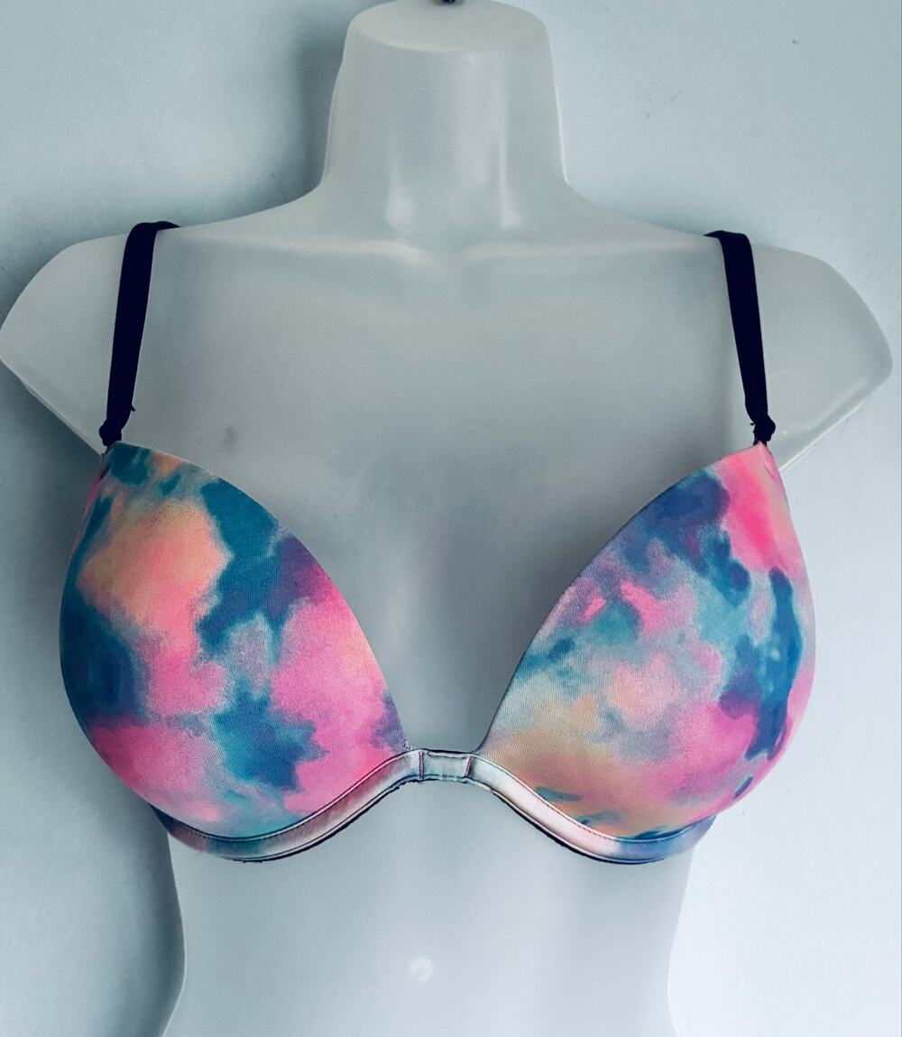 Victoria's Secret PINK Super Push Up Bra Bombshell 34C Multicolor